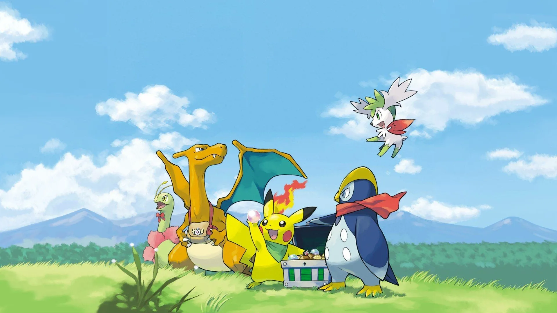 Pikachu, Charizard và các Pokémon khác trong trang phục lấy cảm hứng từ Mystery Dungeon, gợi ý về sự trở lại của game phụ Pokémon chất lượng