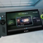 ROG Xbox Ally X chạy giao diện Windows được cải tiến, thể hiện trải nghiệm chơi game cầm tay tiện lợi.