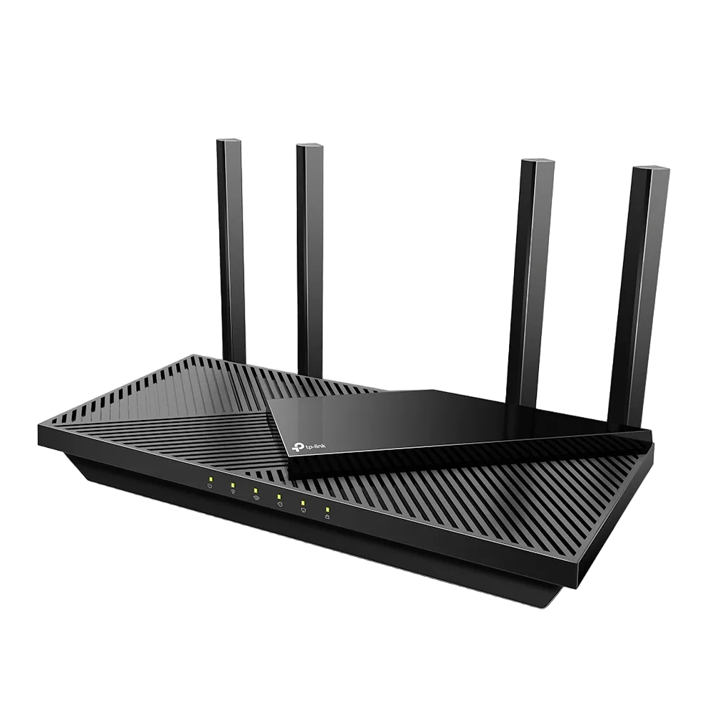 Router WiFi 6 TP-Link Archer AX21 màu đen với 4 ăng-ten