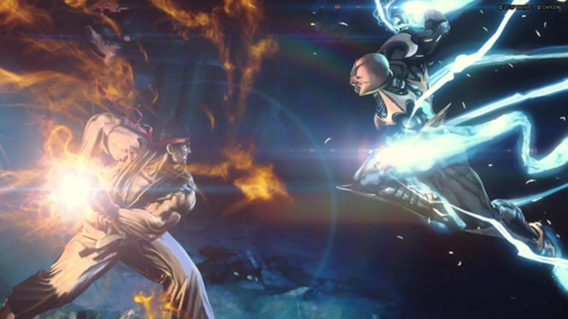 Ryu và Nova chiến đấu trong Ultimate Marvel Vs. Capcom 3