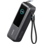Sạc dự phòng Anker 25000mAh cho laptop với thiết kế nhỏ gọn và cáp tích hợp tiện lợi