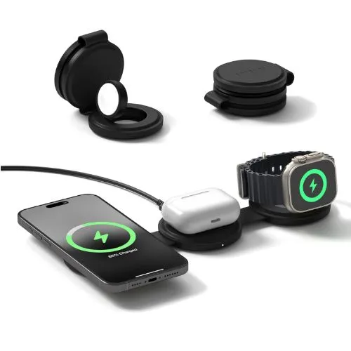 Sạc không dây Satechi OntheGo 3-in-1 cho iPhone, Apple Watch và AirPods