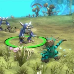 Sinh vật Spore đang tương tác trong môi trường game
