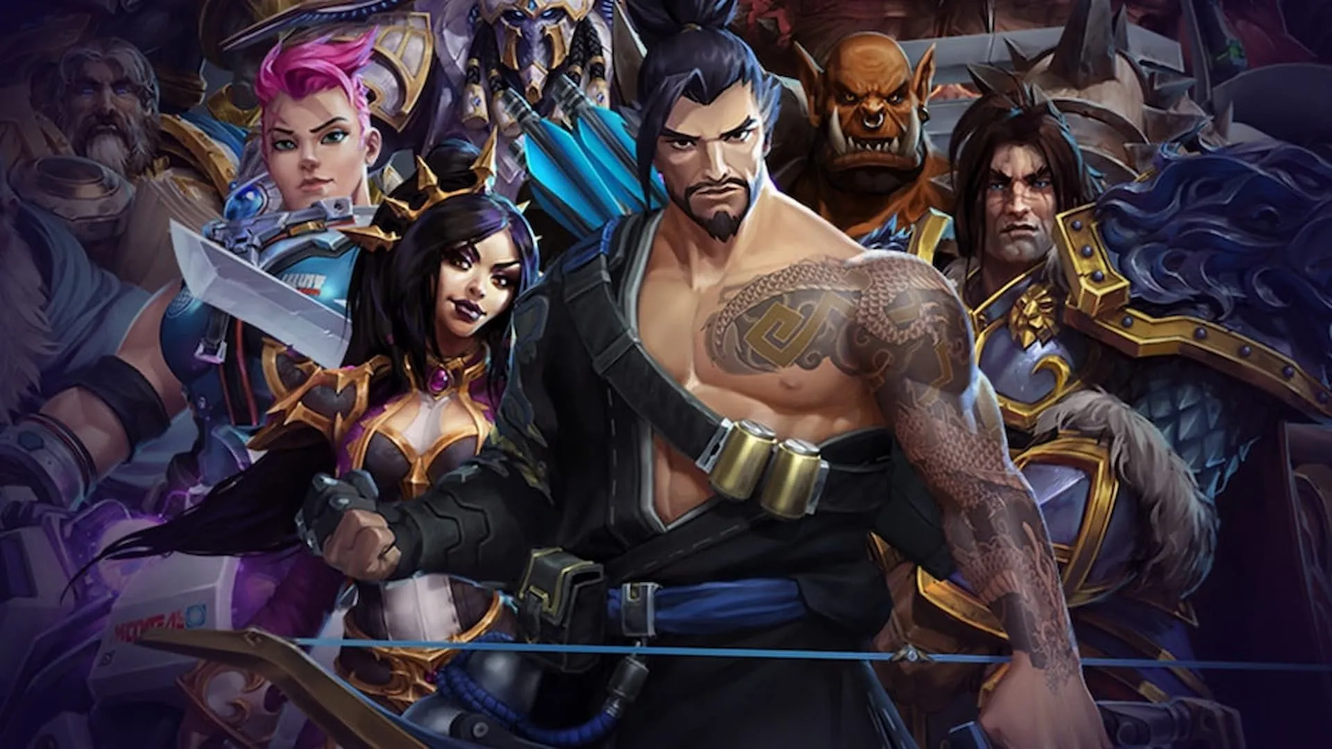 Tác phẩm nghệ thuật với nhiều nhân vật xuất hiện trong Heroes of the Storm