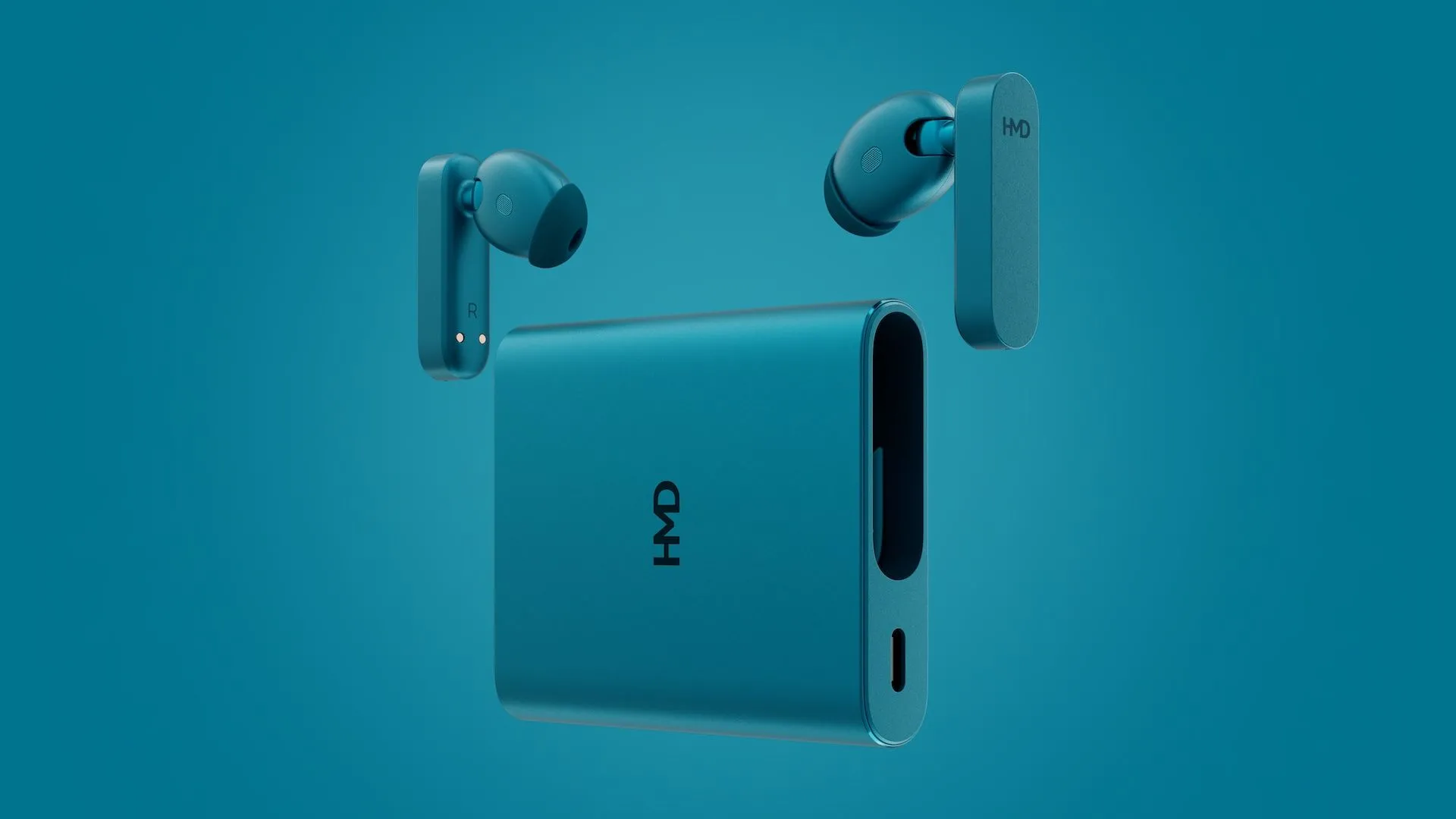 Tai nghe HMD Amped Buds với hộp sạc kiêm pin dự phòng