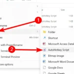 Tạo mới script AutoHotkey trên Windows
