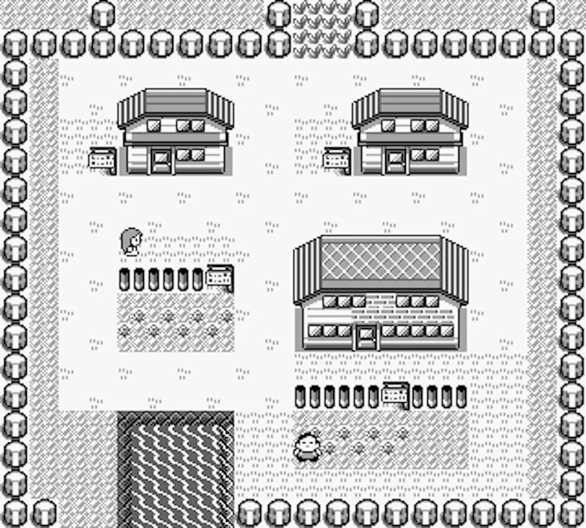Thị trấn Pallet trong game Pokémon phiên bản Game Boy, biểu tượng khởi đầu của thể loại JRPG đơn giản nhưng gây nghiện.
