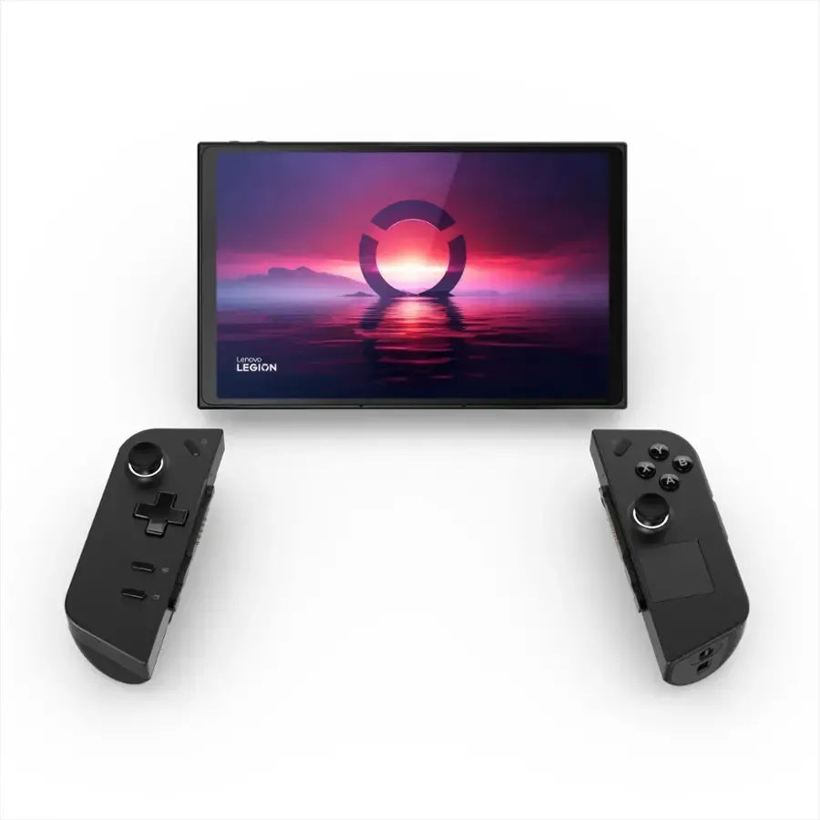 Thiết bị chơi game cầm tay Lenovo Legion Go với màn hình lớn và tay cầm tháo rời