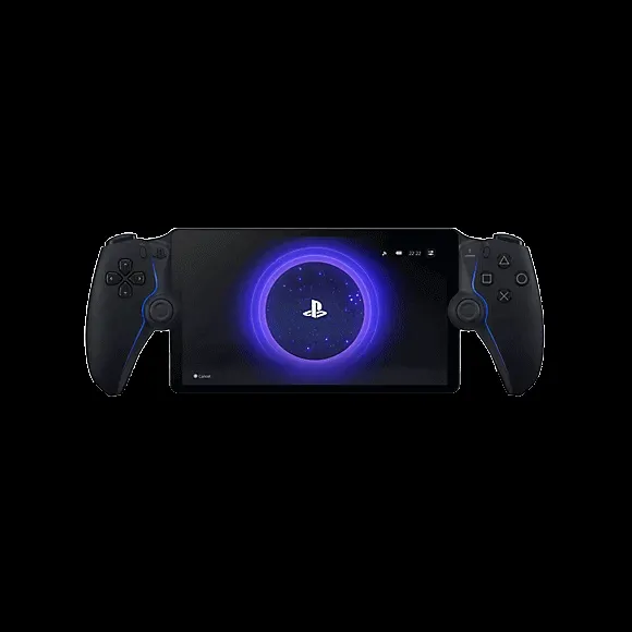 Thiết bị PlayStation Portal màu đen, cho phép người dùng truyền tải và chơi game PS5 từ xa, tối ưu trải nghiệm chơi game mọi lúc mọi nơi.