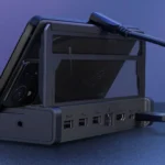 Thiết kế cao cấp và các cổng kết nối của đế sạc ROG Bulwark Dock