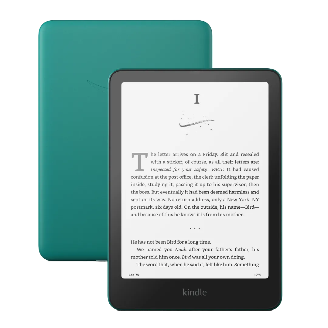 Thiết kế tổng thể của máy đọc sách Amazon Kindle Paperwhite (phiên bản 2024), phù hợp cho việc đọc khi du lịch.