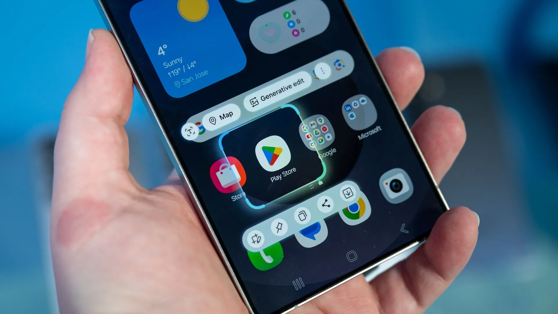 Tính năng AI chọn nhiều tùy chọn trên Samsung Galaxy S25